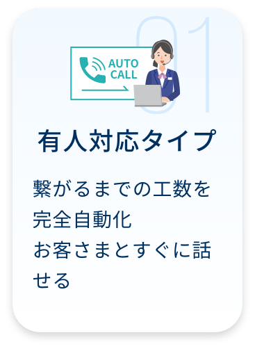 有人対応タイプ