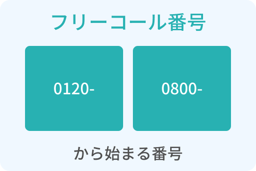フリーコール番号