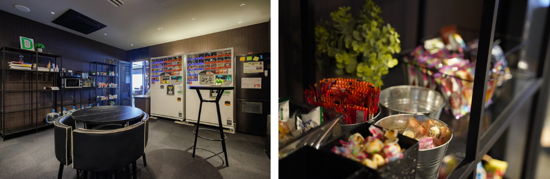 リフレッシュペース・お菓子の風景